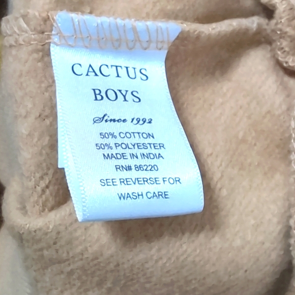Cactus Boy Tan Hey Santa ! Long Sleeve Sweatshirt..Size 11/12 - Picture 5 of 6